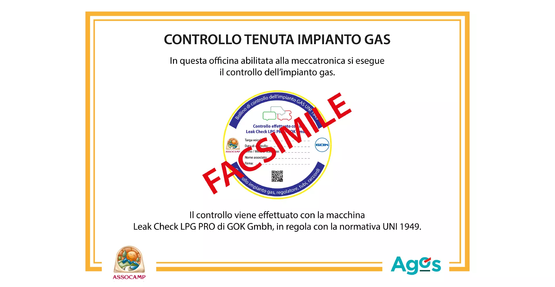 Cartello officina meccatronica - facsimile