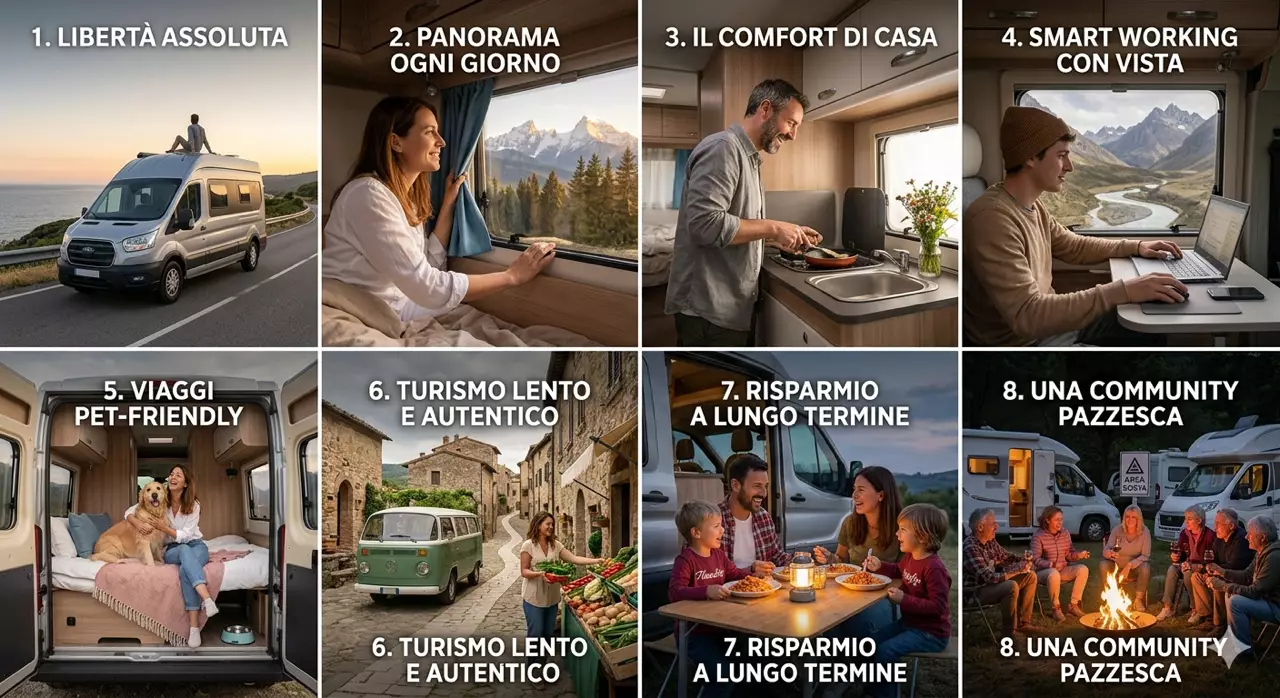 8 motivi per scegliere la vacanza in camper